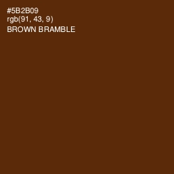 #5B2B09 - Brown Bramble Color Image